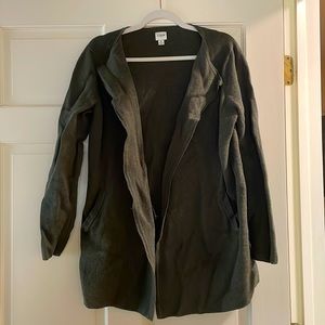 J. Crew sweater coat.